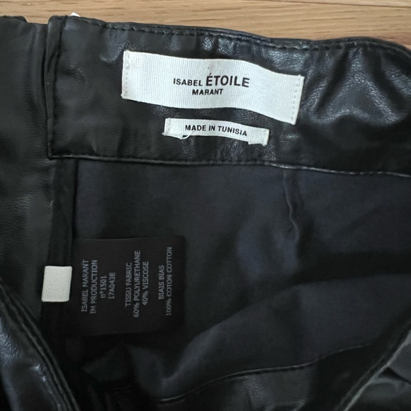 Isabel Marant Etoile vegan leather skirt - Picture 3 of 4